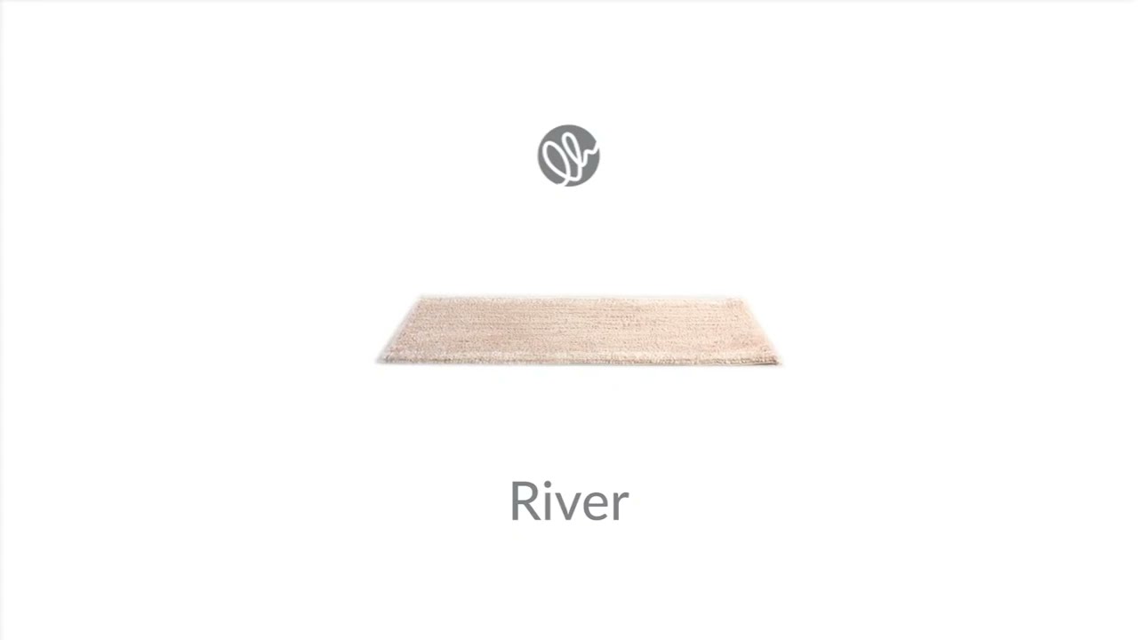Cotone e microfibra sale e pepe: tappeto bagno River by OLIVO.shop