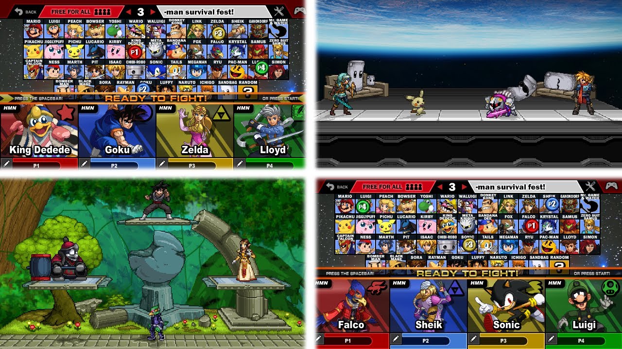 SSF2 Beta 1.4 | All Alternate Costumes on Characters