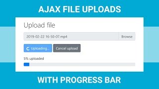 Uploading files with a progress bar and percentage - AJAX XMLHTTPRequest