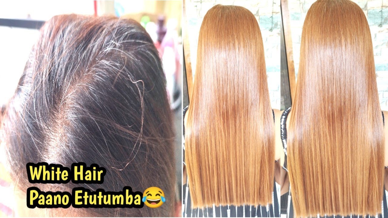 How To Cover White Gray Hair/Paano Mag Color Ng Uban YouTube