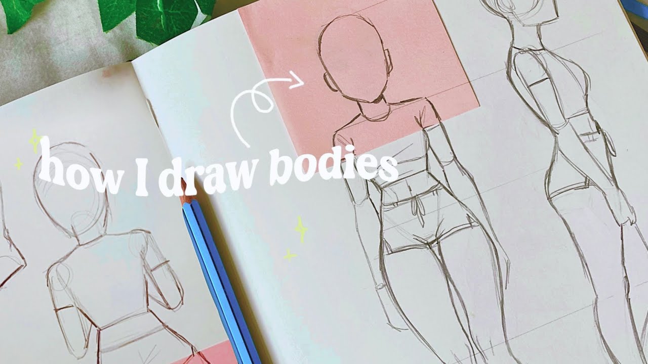 رسم جسم بنت أنمي