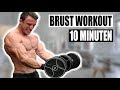 10 Minuten Brust Workout für Zuhause | Kombinationsworkout für Qualitätsmuskulatur - Sascha Huber