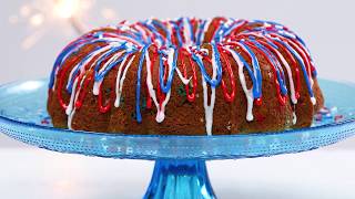 Dazzle a crowd with this exciting and easy-to-decorate cake. the
firecracker effect comes from shape of bundt pan messy lines simple
powde...