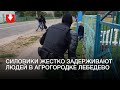 Жесткое задержание в агрогородке Лебедево под Молодечно