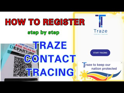 Traze Contact Tracing How to Register and how to use tracing app #tracing
