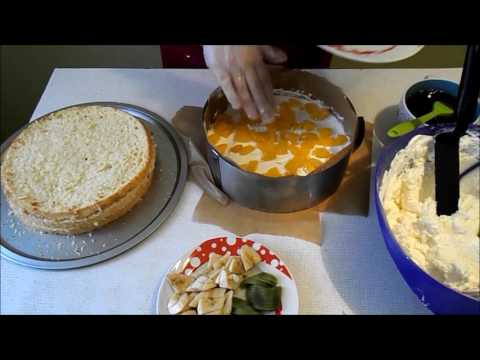 Видео рецепт Пирог из бисквитного теста с начинкой