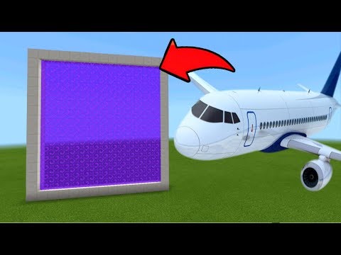 Minecraft Pe How To Make a Portal To The Airplane Dimension - Mcpe Portal To Airplane!!!