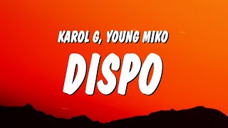 KAROL G, Young Miko - DISPO (Letra/Lyrics)  | 1 Hour TikTok Mashup