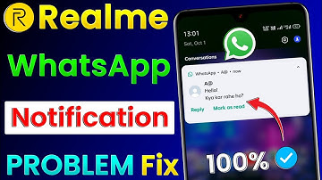Realme WhatsApp Notification Problem Solve ! How To Fix WhatsApp Notification Problem In Realme
