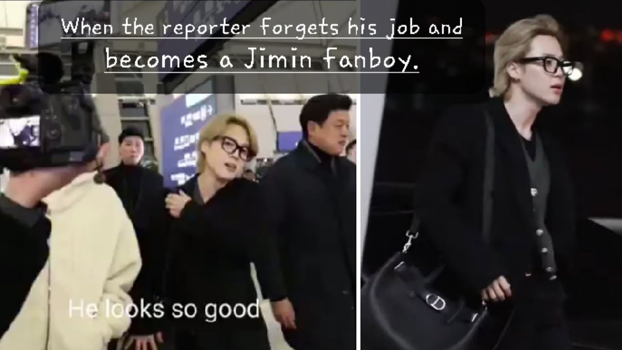 Когда репортер забывает о своей работе и становится фанатом Чимина