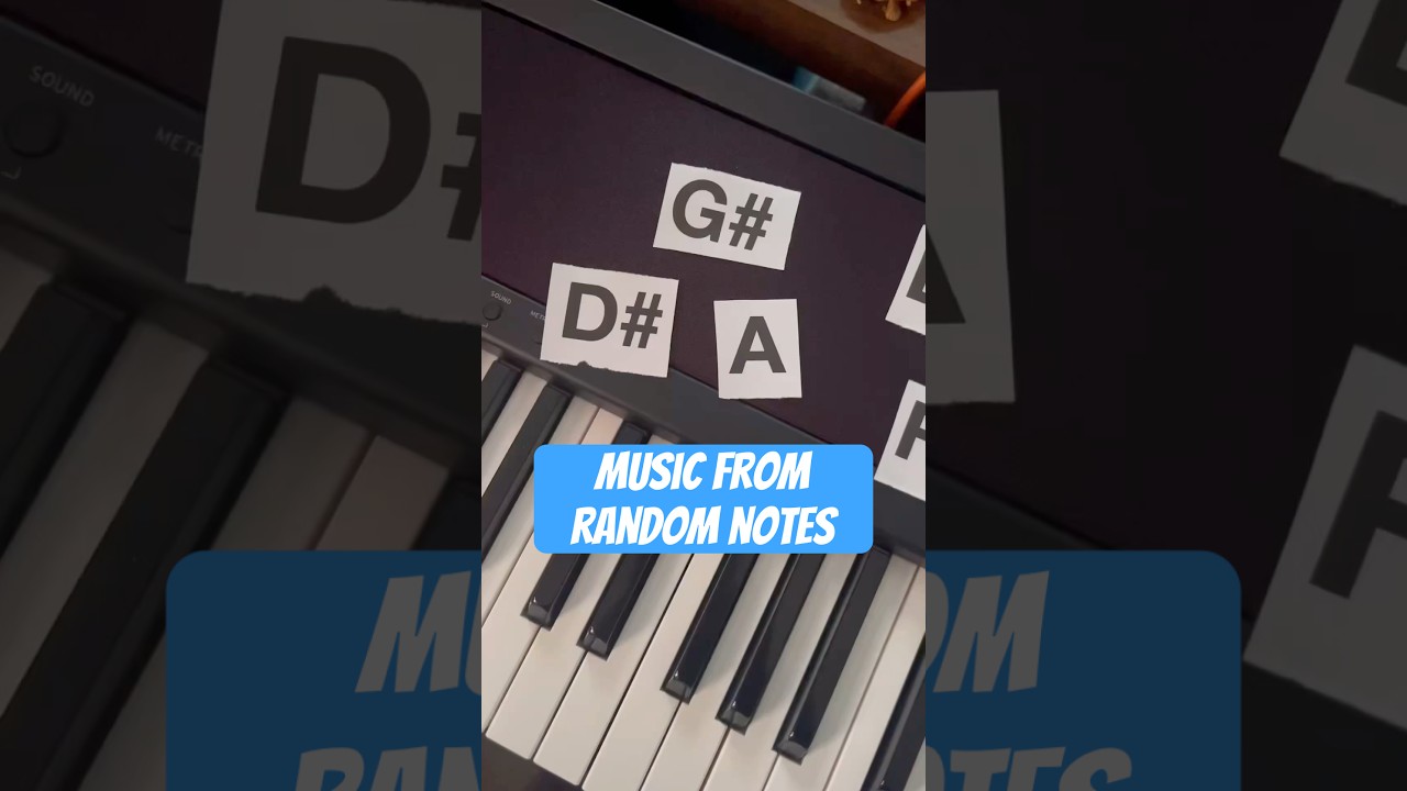 Let’s create a piece from random notes together. 