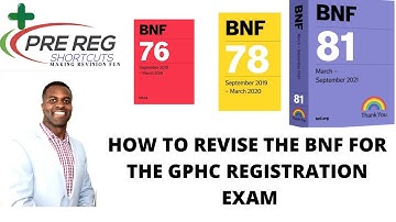 HOW TO REVISE THE BNF FOR THE GPHC EXAM [RECORDED VIDEO]