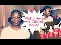 Wash  style with tailored beauty brand  natural hair