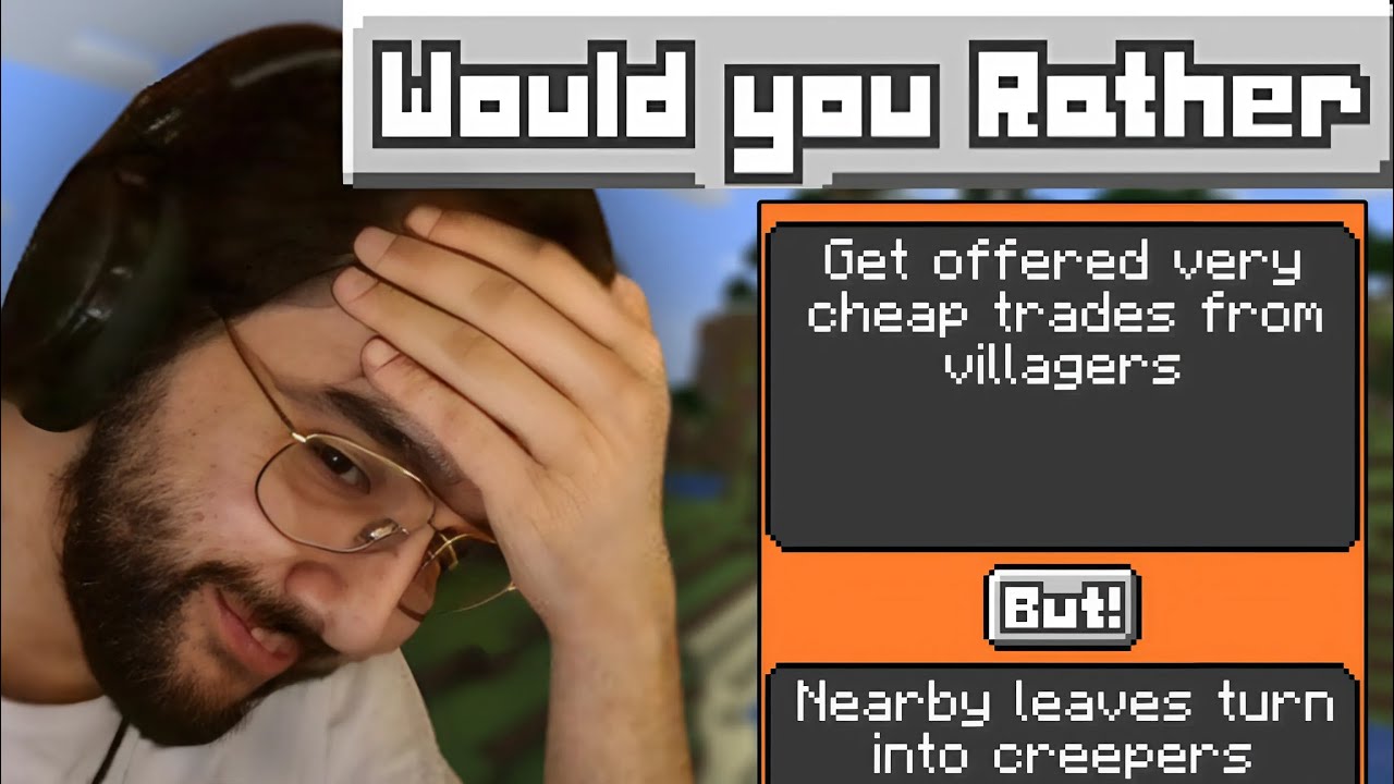 The WORST way to play Minecraft?! | Would you Rather Mod