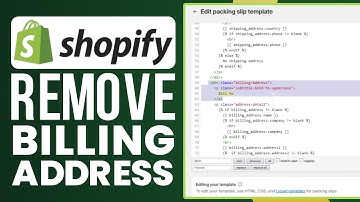 How To Remove Billing Address From Shopify Checkout (2025) Full Tutorial