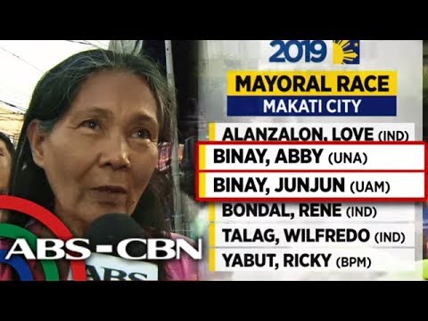 Halalan 2019 Ilang taga Makati hati sa tunggaliang Binay vs Binay  TV Patrol