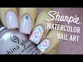 Sharpie Spring Watercolor Nail Art || TWI_STAR