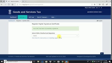 HOW TO REGISTER DIGITAL SIGNATURE (DSC) IN THE GST PORTAL ( EASY 4 STEPS)