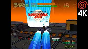 Cyber Troopers: Virtual-On - Oratorio Tangram (4K / 2160p / 60fps) | Redream Emulator Sega Dreamcast