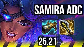 SAMIRA & Nautilus vs CAITLYN & Morgana (ADC) | Rank 1 Samira, Dominating | KR Challenger | 25.21