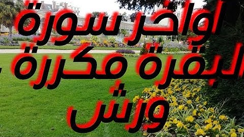أواخر سورة البقرة برواية ورش للحفظ وتصحيح التلاوة