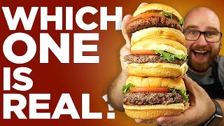 Beyond Burger vs Impossible Burger (Fake) vs Real Burger - Which One Tastes Better