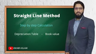 Step by Step calculation - Straight line Method (Accounting for Depreciation) in Urdu by Umair Aslam