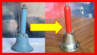 Old Brass Hand Bell Restoration - (with secret message found!) [4K UHD] Details