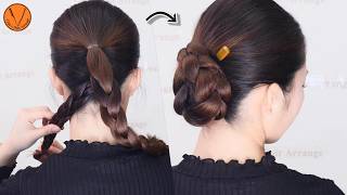 [U pin & hair tie] Easy long braid hair arrangement without wrapping by Chie's Hair Arrange 16,969 views 1 month ago 7 minutes, 5 seconds