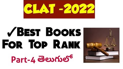 Best Books For CLAT-2022 | Section Wise Books | By KRISHNA