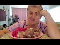 Для кого мы травим себя? для мужиков? MUKBANG- винегрет мясо,lorausa,250