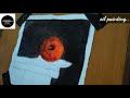 Oil paintingstill life in oil timelapse apple oil paintingartistic hand