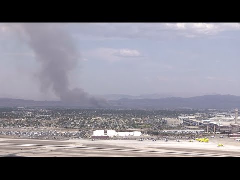 Clark County fire officials working to contain brush fire at Wetlands Park