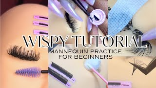 Mannequin Head Practice| Step-by-Step Wispy Volume Tutorial| Lash Supply Store