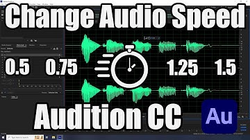 Hoe de audiosnelheid in Adobe Audition te wijzigen