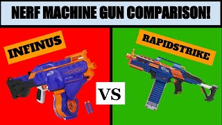 Nerf Infinus Vs Nerf Rapidstrike Machine Guns Comparison and Review! Which is the Right Gun for You?