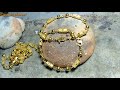 Handmade gold bracelet jewelery making ‼️Gelang bola"
