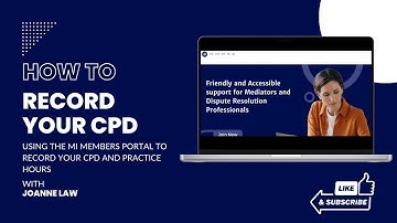 How to Record Your CPD Activities on the Mediation Institute MiMembers.AU Platform