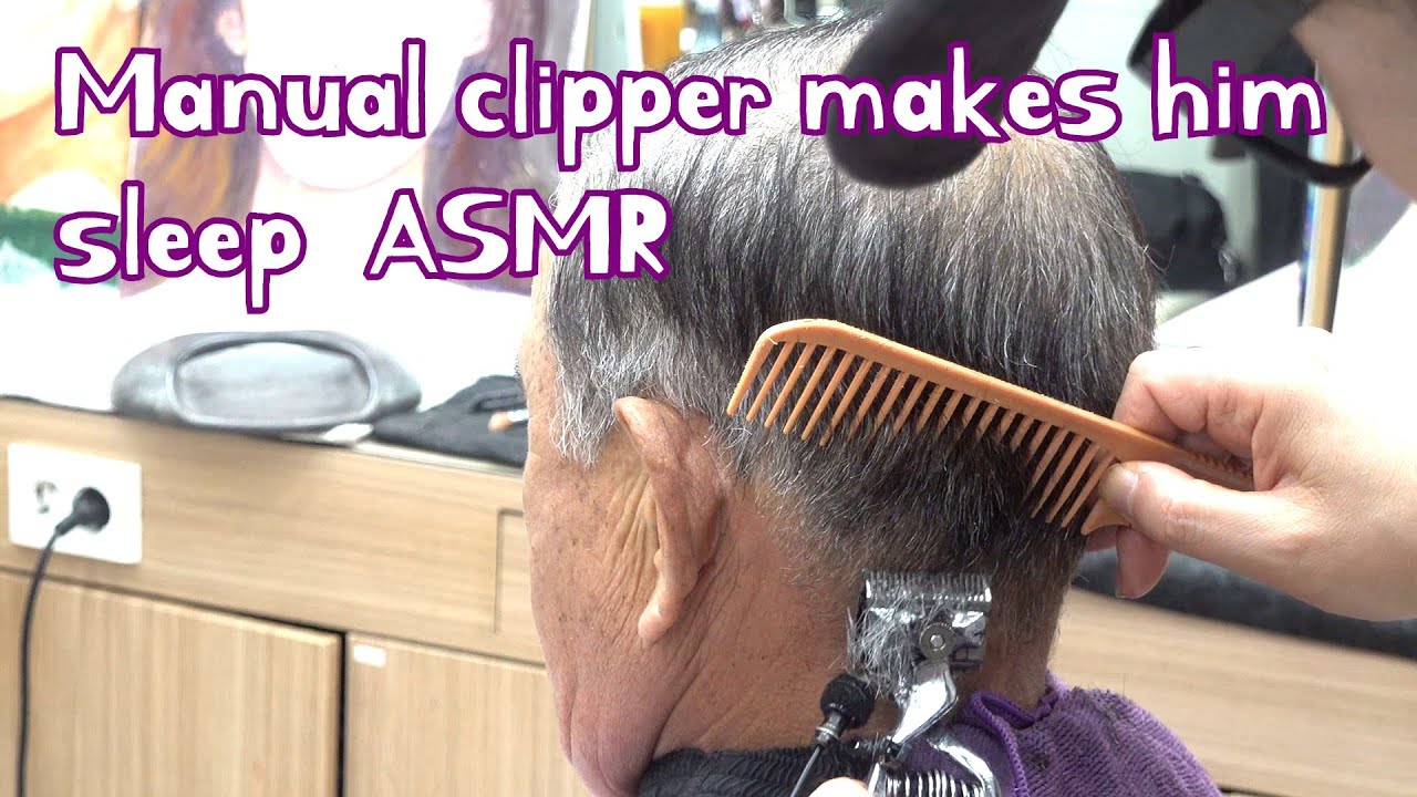Manual clipper men's Haircut ASMR - YouTube