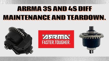 ARRMA 3S and 4S DIFF MAINTENANCE AND TEARDOWN.