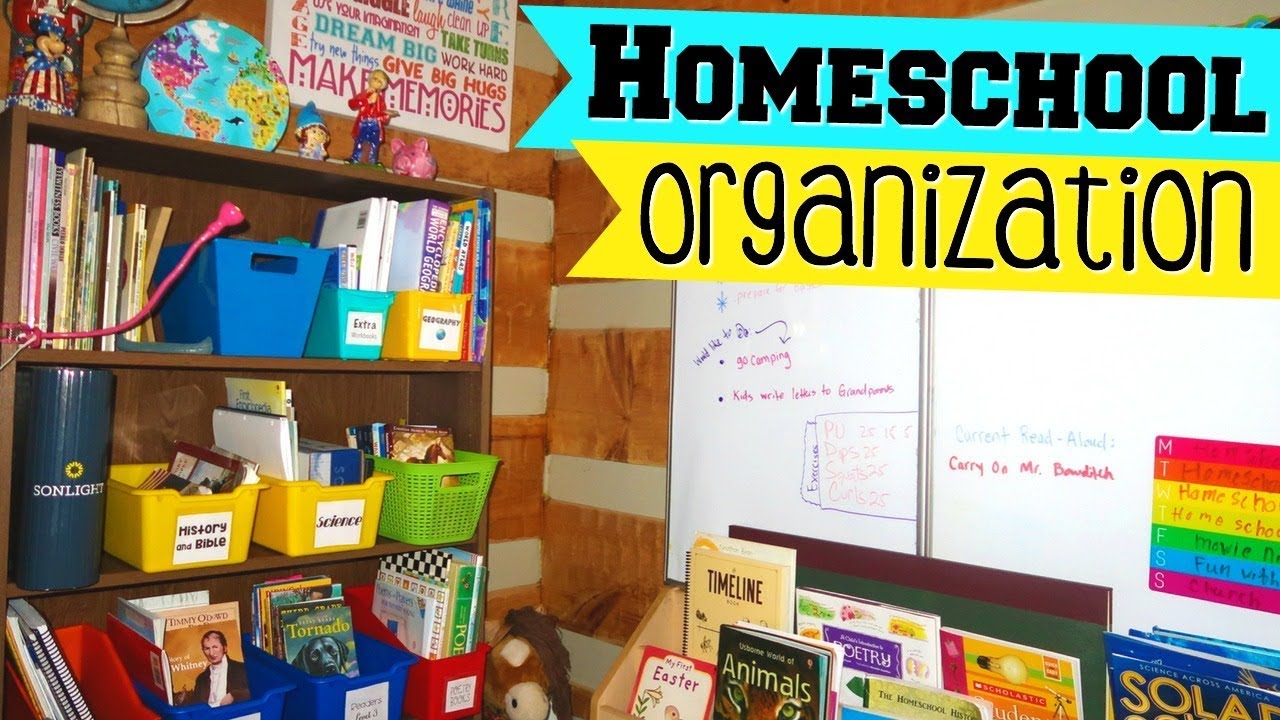 How I Organize my Homeschool Curriculum - YouTube