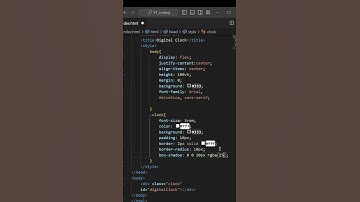 HTML CSS  & JavaScript Tutorial: Creating a Digital Clock #shorts #htmlcss  #javascript