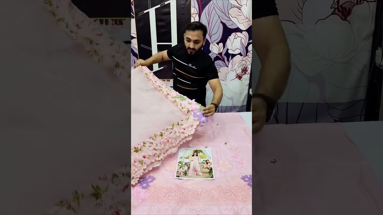ELAF NEW PINK CHIKANKARI LUXURY LAWN COLLECTION