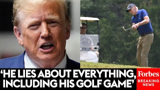 WATCH: Donald Trump Excoriates Biden Over 'Inflation Tax', Takes Swing At His Golf Game