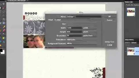 How to create a desktop wallpaper from a digital scrapbook layout
