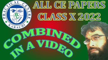 Practical Centre All CE Papers 2022 in a Video for Class 10th