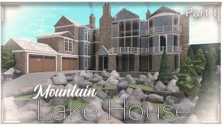 Bloxburg | Mountain Lake House Exterior Part 1 | Speed Build