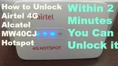 HOW TO UNLOCK ALCATEL MODEM NCK CODE