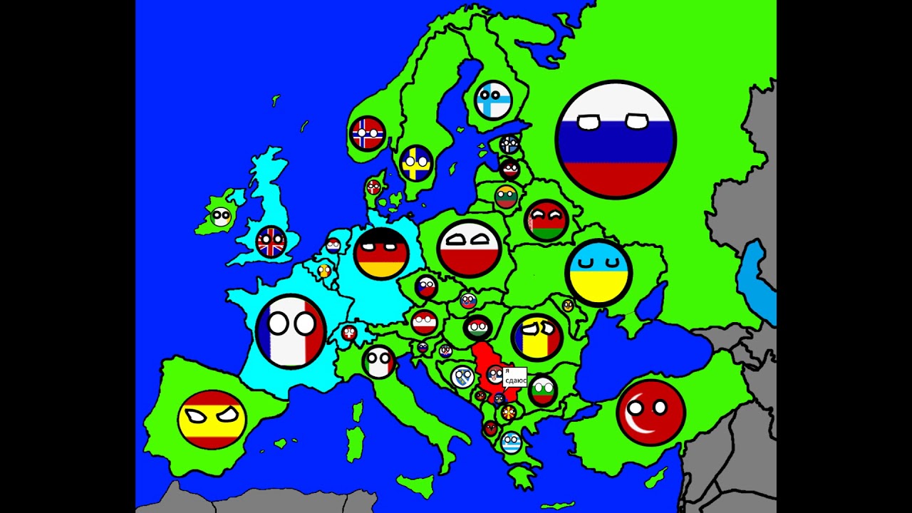 Карта мира кантриболз 2022