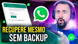 🤬 NÃO FIZ BACKUP! 😬 Tem como RECUPERAR conversas APAGADAS WhatsApp mesmo assim? screenshot 5